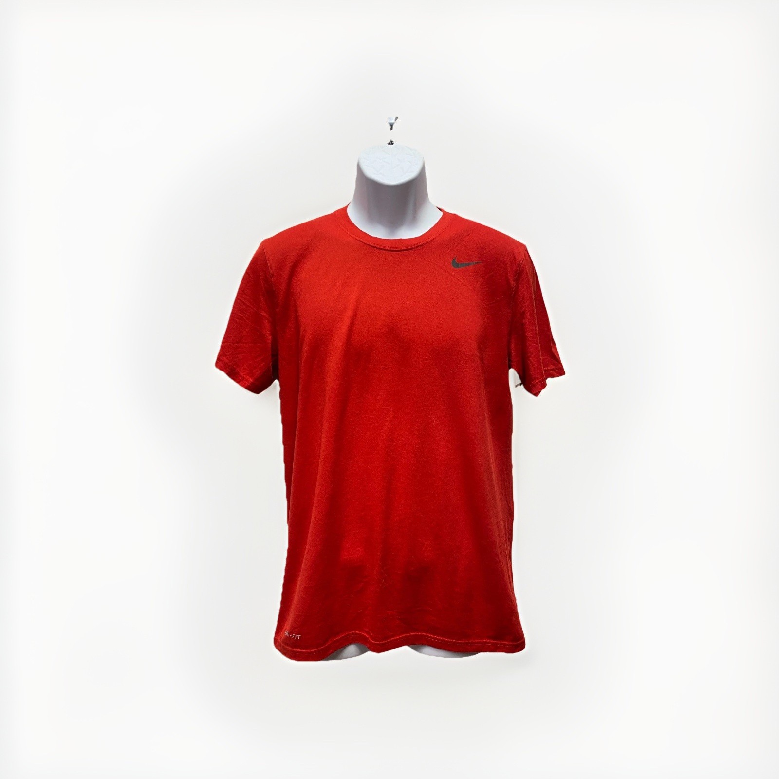 Nike Dri-Fit The Tee Legend Shirt Mens Medium Red Swoosh Fitness Athletic Cut gallery