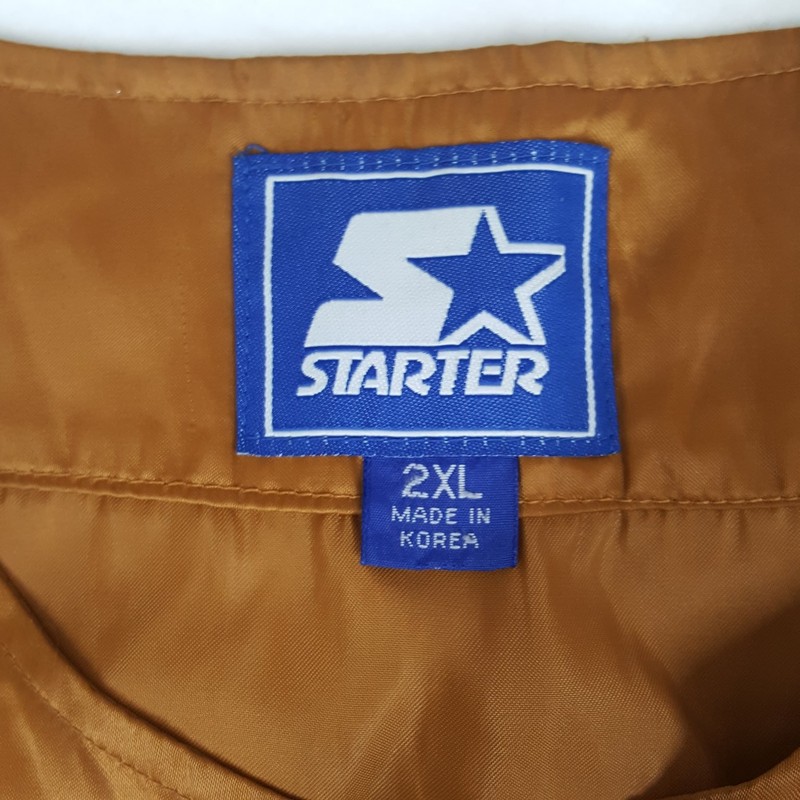 Starter Cleveland Activewear Top Men's 2XL Gold Nylon Baseball Jersey gallery