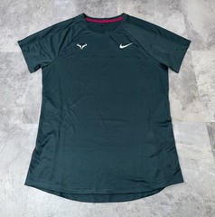 Nike Rafa Challenger Court Dri-FIT Tennis Top Deep Jungle DV2887-328 Mens Size M