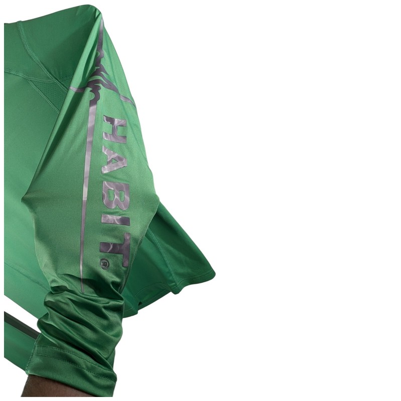Habit Solar Factor Long Sleeve Performance Bright Green Shirt Mens Small 40 Plus gallery