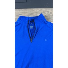 Tommy John Men’s Performance Tech Quarter Zip Pullover Blue Size Large Thumbhole