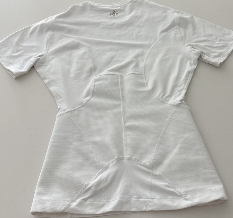 Tommie Copper Znergy White Lumbar Spine Lower Back Support Compression Shirt MED gallery