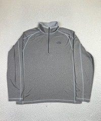 The North Face Pullover Mens Large Gray Quarter Zip Fleece Athletic Outdoor Top