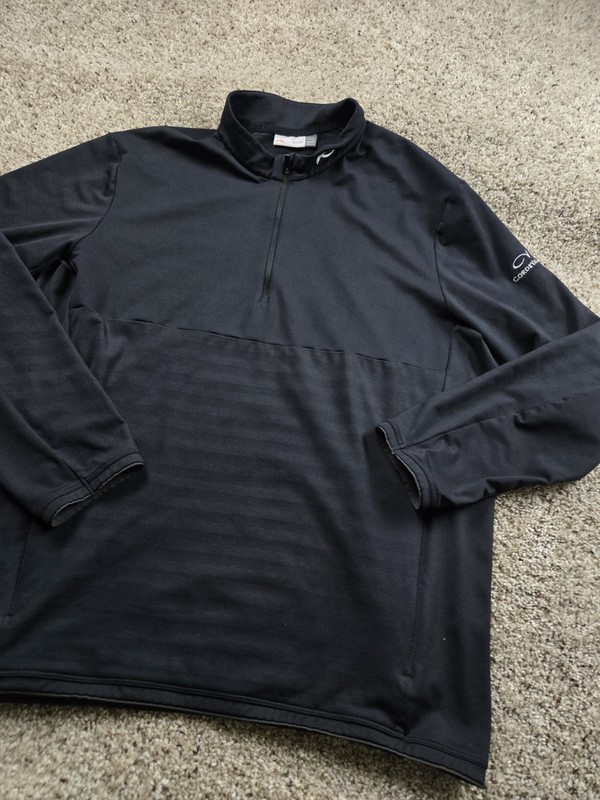 KJUS David Midlayer 1/2 Zip Pullover 2XL Mens Black Long Sleeve Stretch gallery