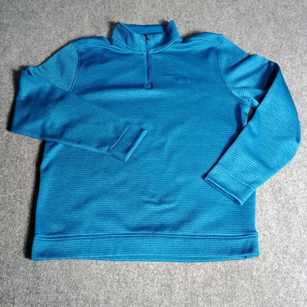 Under Armour Men's UA Knit Warm-Up 1/4 Zip - Navy, Size XXL