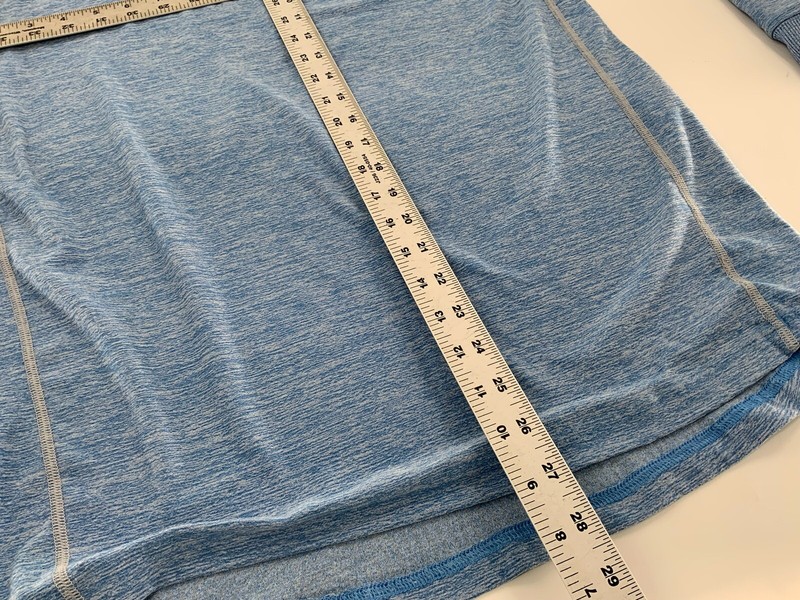 Under Armour Fitted Pullover Sweatshirt M Men Light Blue Poly Crew YGI D2-403 gallery