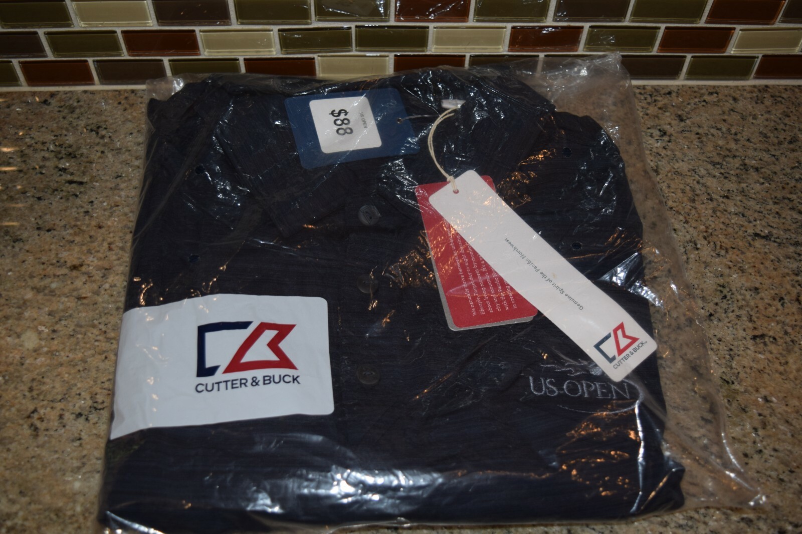 Cutter & Buck US Open "Men's DryTec NWT Short Sleeve Polo Shirt Size L gallery