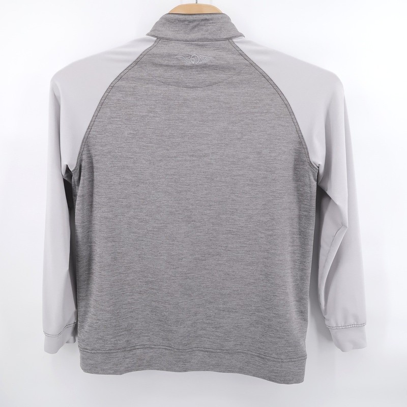 Straight Down 1/4 Zip Performance Pullover Gray Long Sleeve Mens Medium Shirt gallery