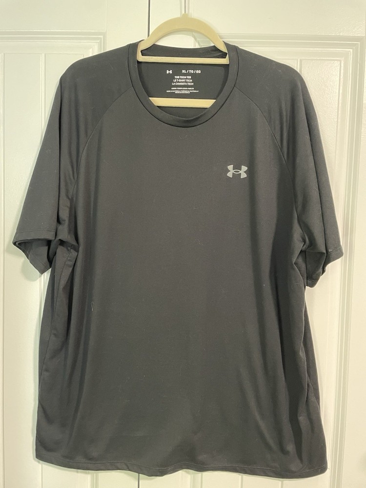 Under Armour UA Tech Tee SS Men's XL Loose Fit Lightweight T-Shirt Black