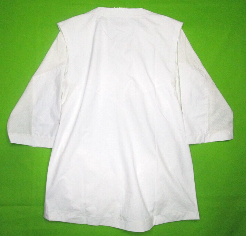 Nike WHITE Hot Baseball Jacket Short Sleeve Men's Size Medium 897383-100 NWT $85 gallery