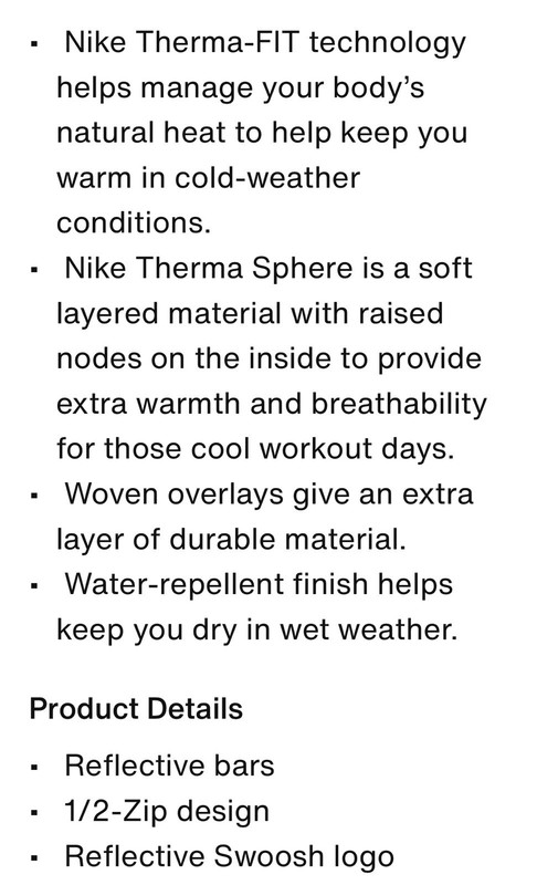 Medium Nike Sphere Element Men's Therma-FIT Water-Repellent 1/2-Zip Running Top gallery