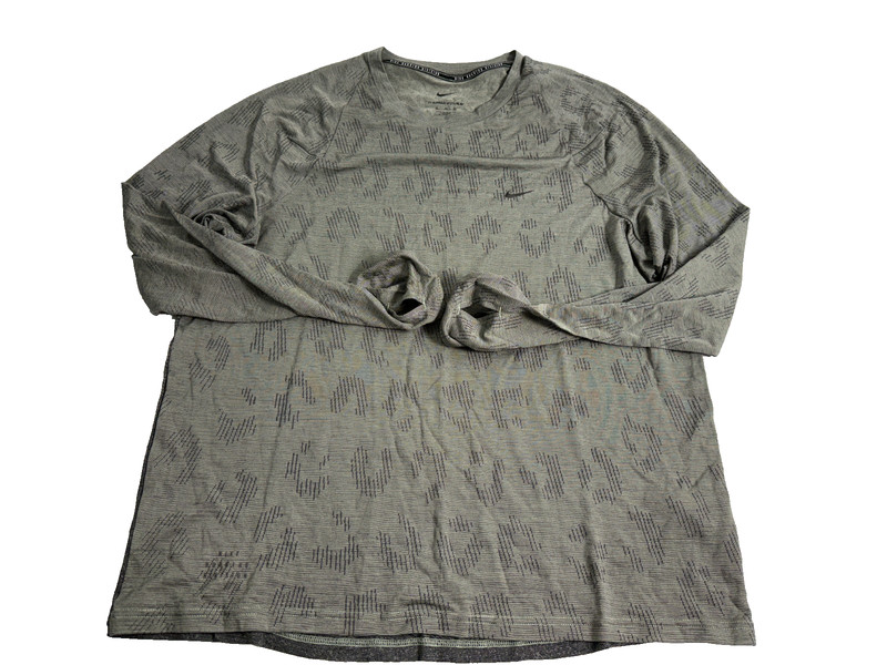 Nike Therma-FIT ADV Long-Sleeve Running Top Jade Iron Grey Men Sz XL FZ1125-370 gallery