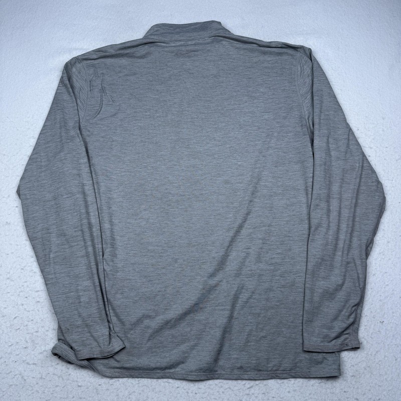 Vuori Pullover Mens 2XL Gray 1/4 Zip Long Sleeve Lightweight Athletic Top V221 gallery