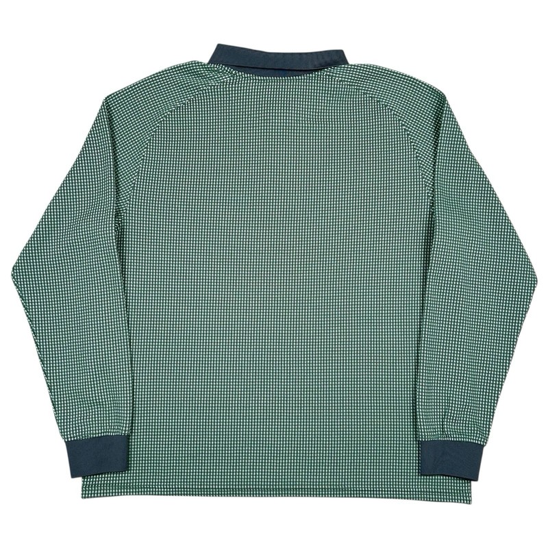 Whitespace Quarter Zip Long Sleeve Top Polo Styling Mens XL Wicking Knit Green gallery