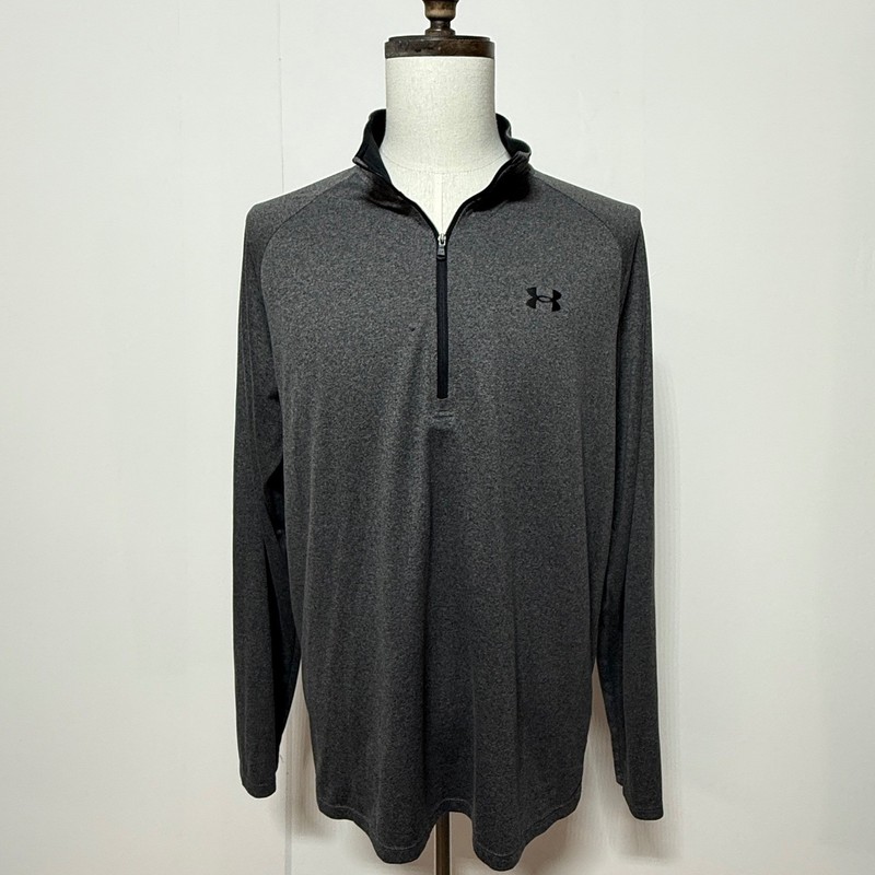 Under Armour Pullover Men XLT Gray Shirt Tech 2.0 1/2 Zip Long Sleeve Loose Tall gallery