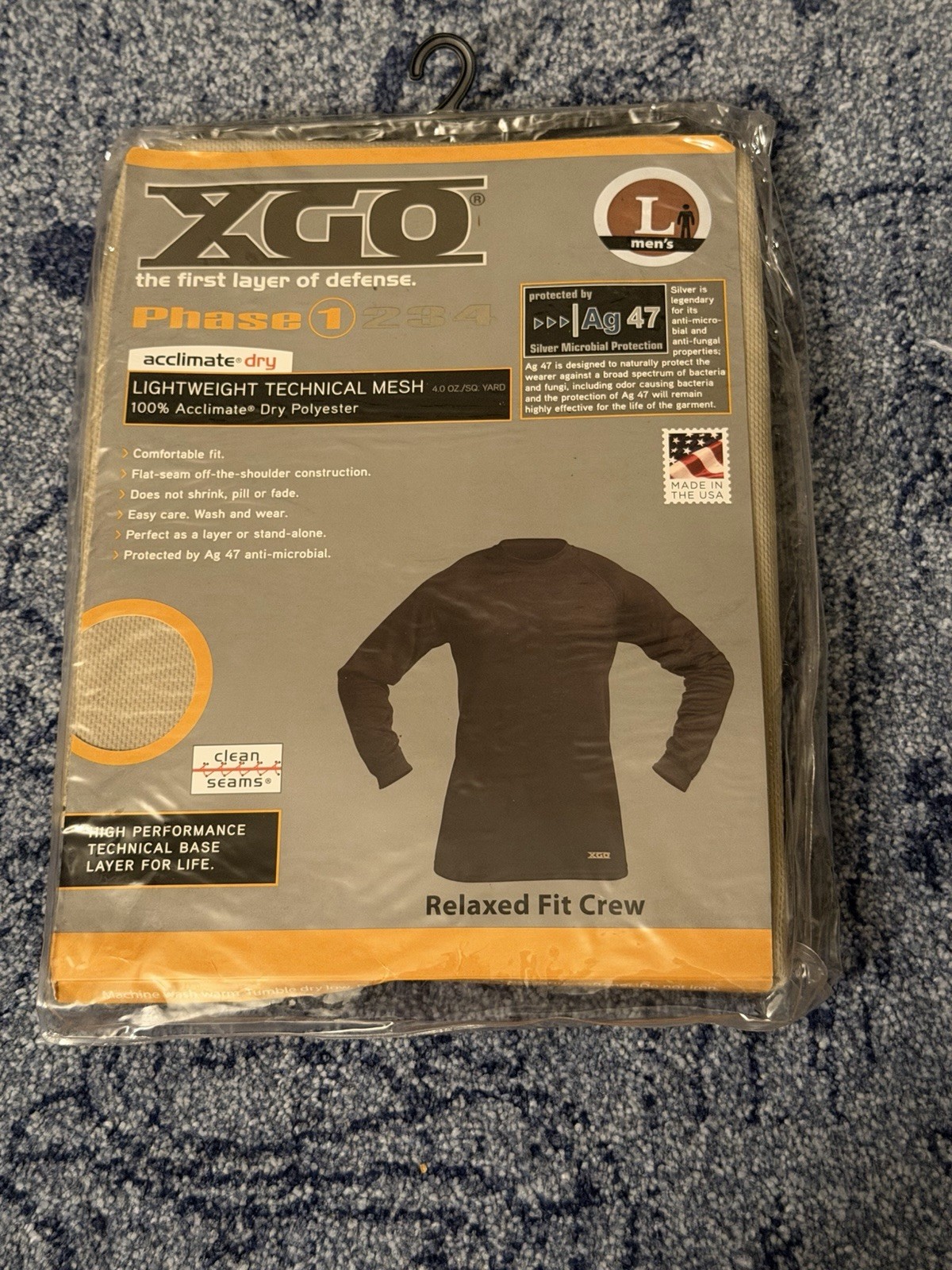 XGO Phase One Base Layer Long Sleeve Shirt Desert Sand Size Men’s Large gallery