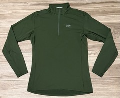 Size L – Arc’teryx Men’s 1/4 Zip Long Sleeve Base Layer Hunter Green 13029