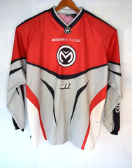 Vintage Moose Racing Jersey 2XL Moto Cross XCR Red & Gray Cross Country Sports