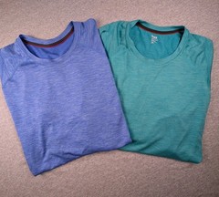 2 Men’s SAXX Long Sleeved 100% Polyester UPF 25 AERATOR Shirts XXL Blue Green