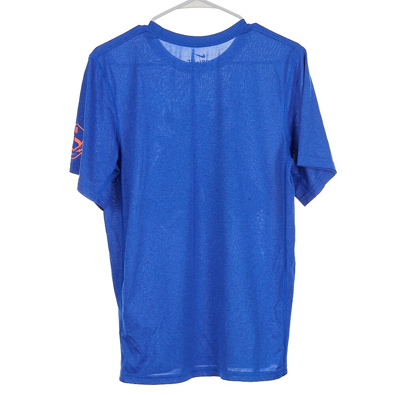 Nike Dri-FIT Mens Small S Vapor Jet X Ray Skeleton Football Gloves Blue T Shirt gallery