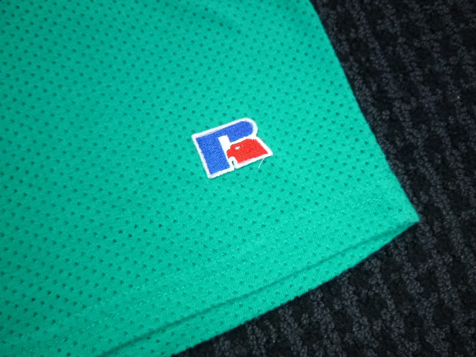Vtg Russell Athletic Youth Mesh Muscle T Shirt Sleeveless Tee Green Sz XL gallery