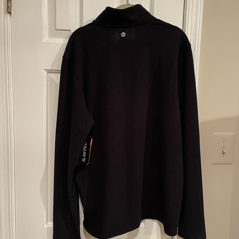 HI-TEC Men's 1/4 Zip Performance Pullover Black- Easy Care- H707F362 Style gallery