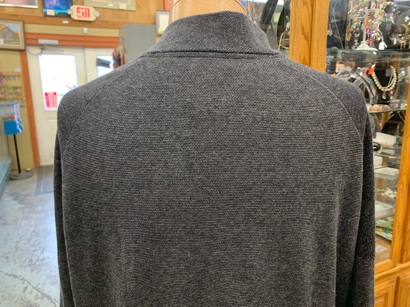 OVERLAND 1/4 Zip Wool/Cotton Charcoal Gray Sweater Gorpcore Outdoor Men Size XL gallery