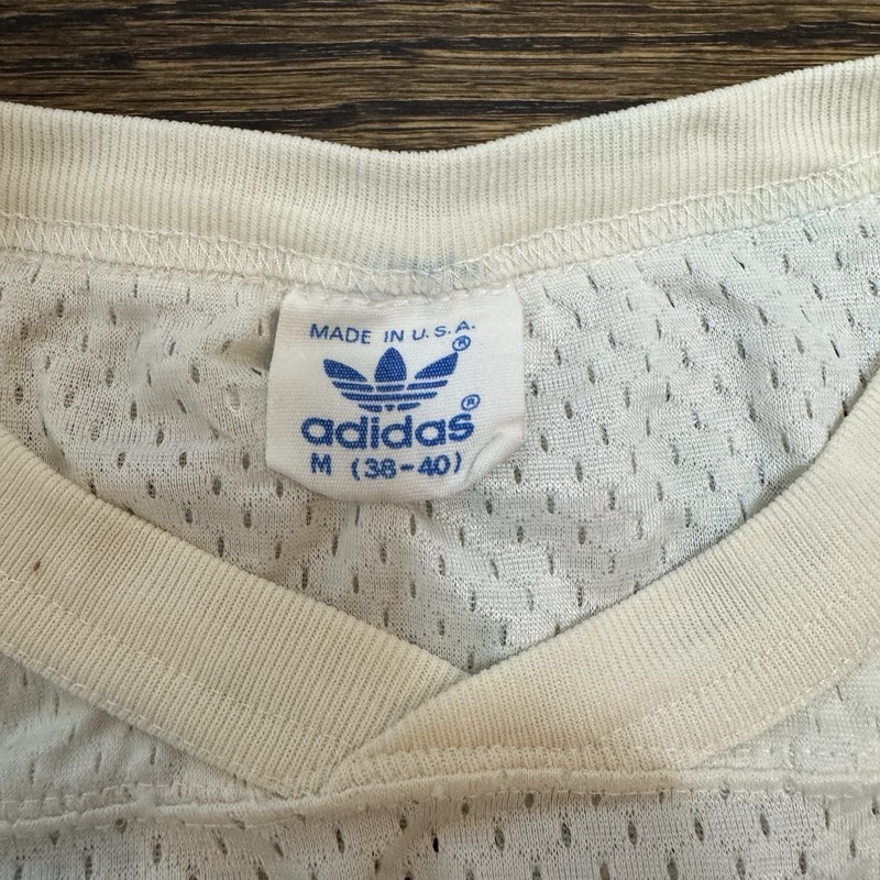 Vintage Adidas Mesh Jersey USA Made Nylon Size Medium #10 gallery