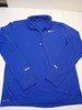 Nike Men's Running Pullover Dri-Fit 3/4 Zip Long Sleeve Shirt Royal Blue Size M! gallery