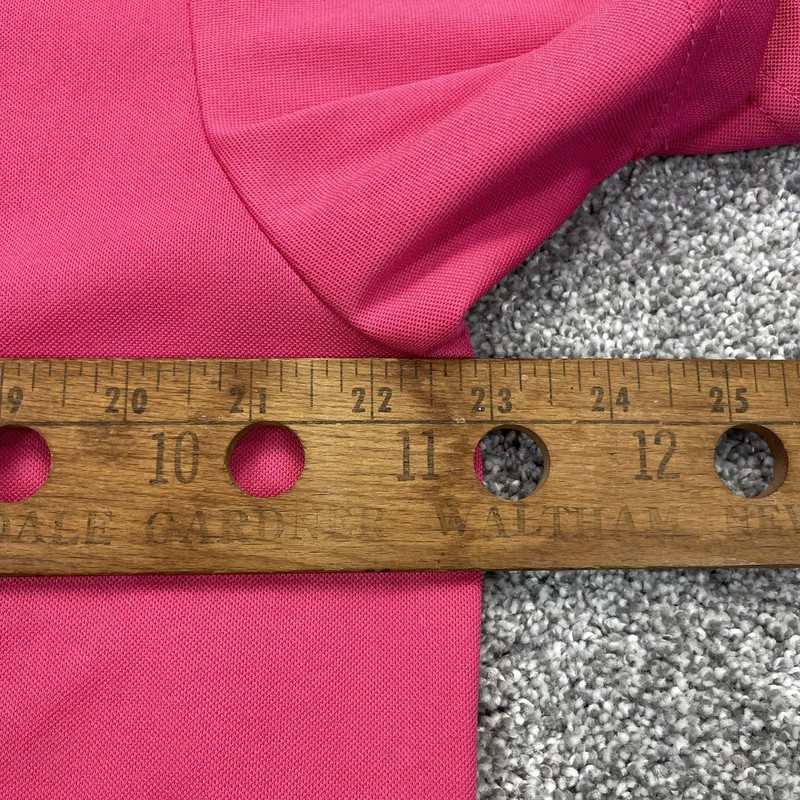 PGA Tour Henley Golf T Shirt Mens XL Pink Short Sleeve Dry Fit Athletic Casual gallery