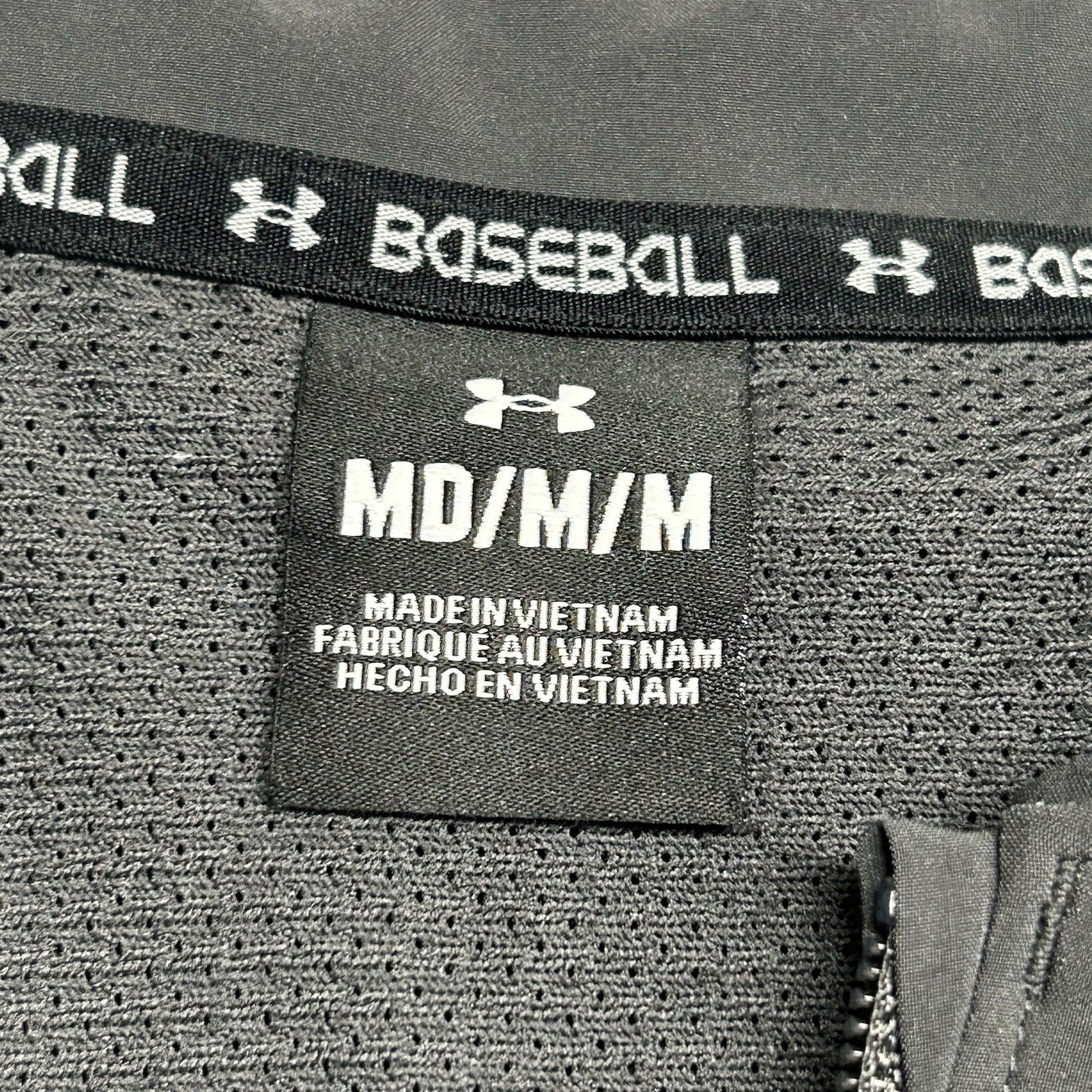 Under Armour Mens Size M Jacket Utility Cage Baseball Pullover Gray Long Sleeve gallery