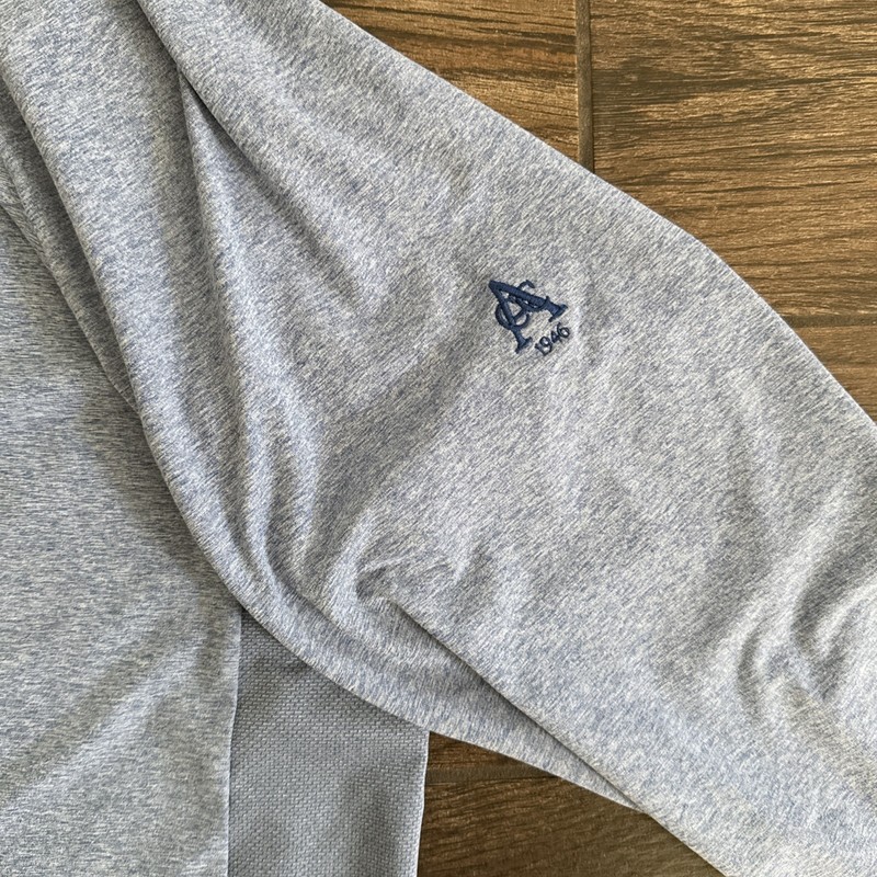 Holderness & Bourne Darrow Pullover Men M Blue Heather Quarter Zip Golf Stretch gallery