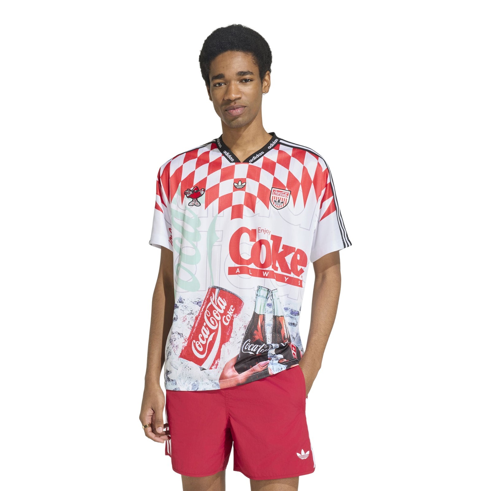 Adidas Originals x Coca Cola Men's Classic Sport Mash-Up Jersey KY2106 gallery