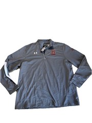 Under Armour NWT 2x Gray 1/4 Zip Pullover Embroidered Swim Dive Haverford 2017