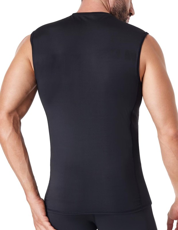 6 Pack Men's Athletic Compression Shirts Sleeveless Tank Top Base Layer Sport... gallery