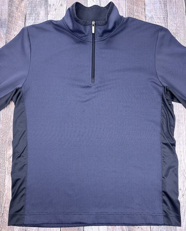 Quieti Performance Quarter Zip Pullover Men’s Large Navy Blue Performance Golf gallery