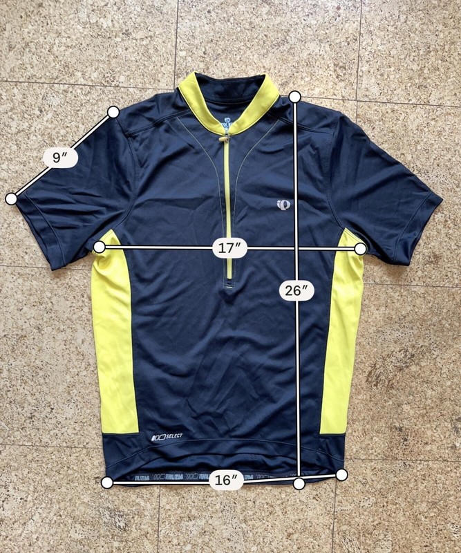 Pearl iZUMi Select Cycling Jersey Unisex Small Black Yellow Short Sleeve 1/4 Zip gallery