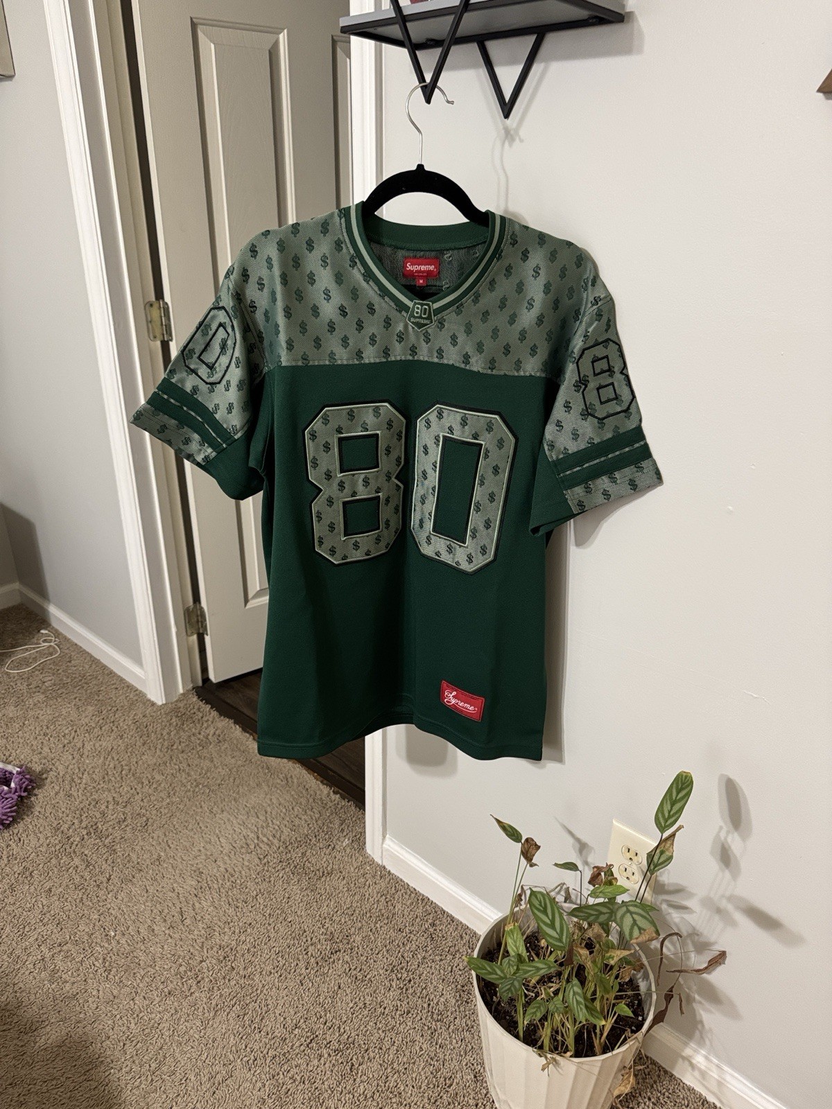 Supreme Money Monogram Football Jersey Size Medium gallery