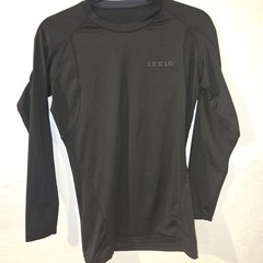 Tesla Shirt Mens Medium Black Compression Performance Base Layer Pullover Top