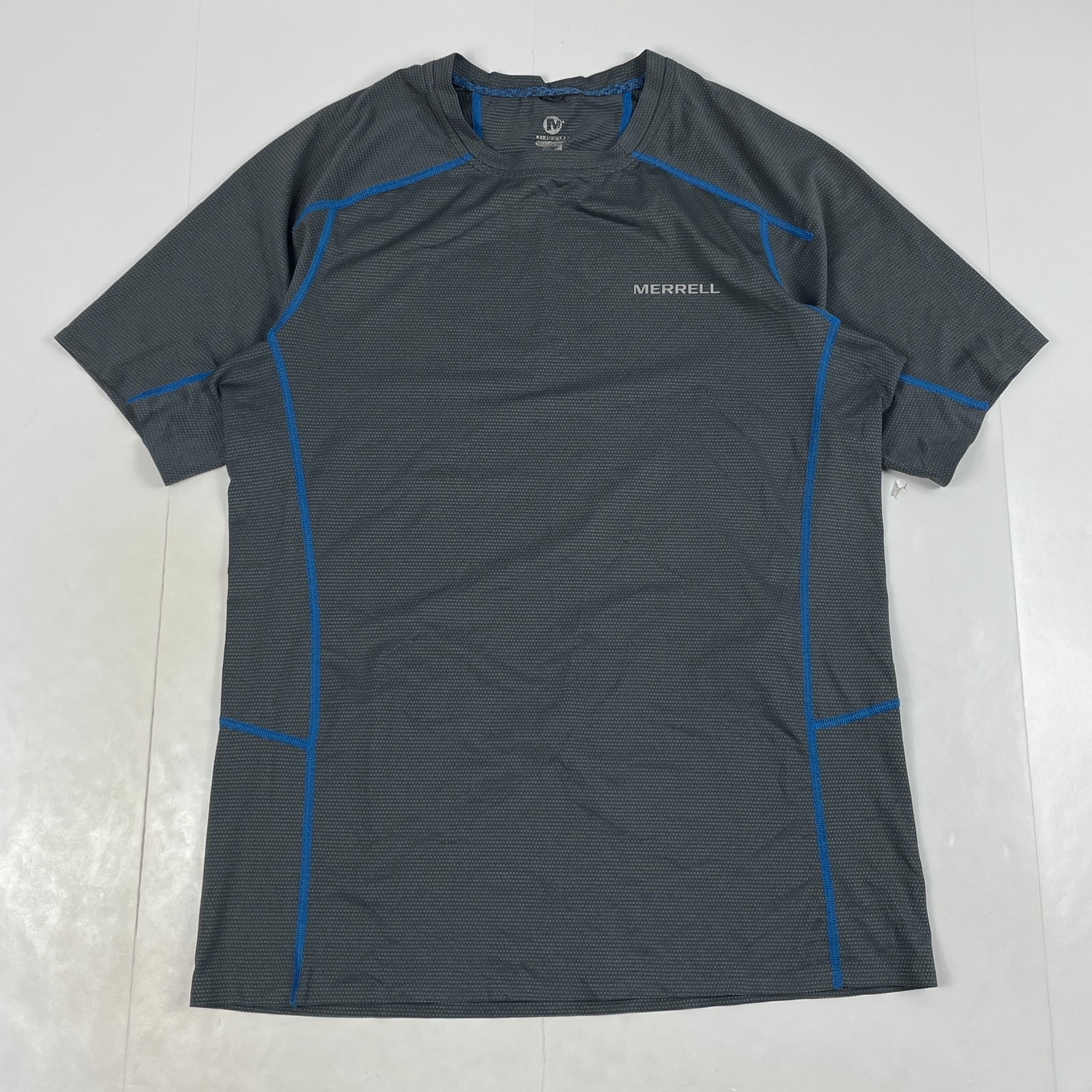 Merrell Shirt Mens Medium Gray Short Sleeve Workout Gym Running Bodybuilding gallery
