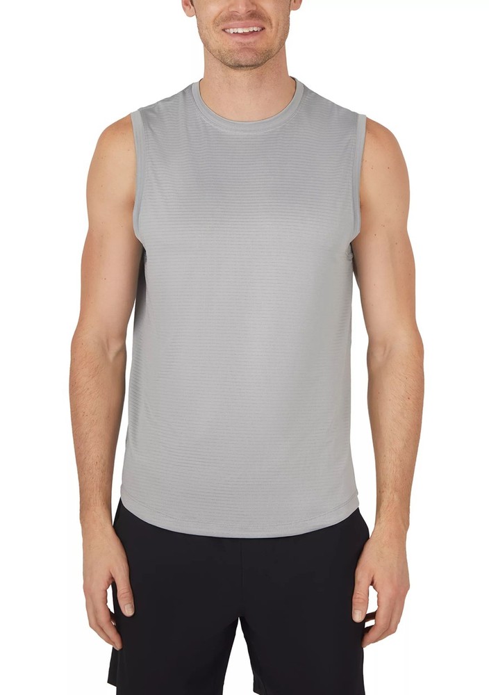 90 degree by reflex Mens Crew Neck Muscle Tank Quarry Size XL