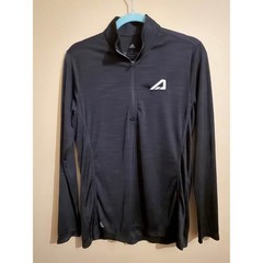 Adidas Mens Quarter Zip Pullover Black Heathered Training Top Size Large