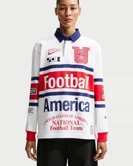 USA x V.A.A. Men’s Long-Sleeve Rugby Top | IM3227-100 | Size X-LARGE