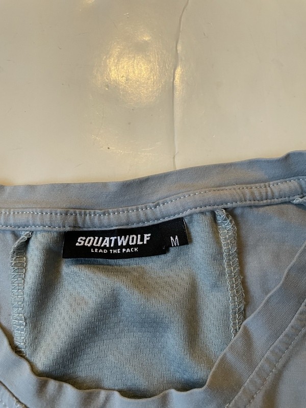 Squatwolf 'Lead The Pack' Fitted Tee Men's Medium Light Blue gallery