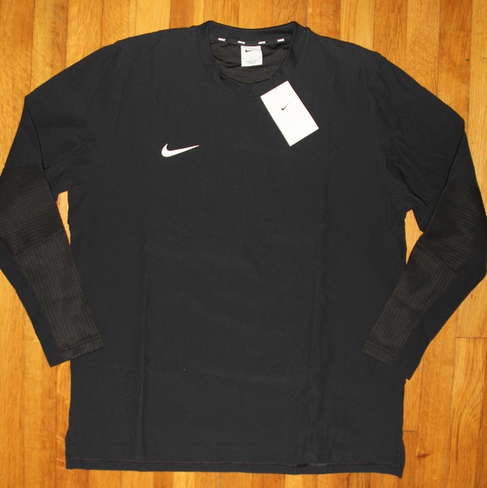 Nike Dri-Fit Lightweight Player Pullover Baseball Mens M Black FD4291-049 New