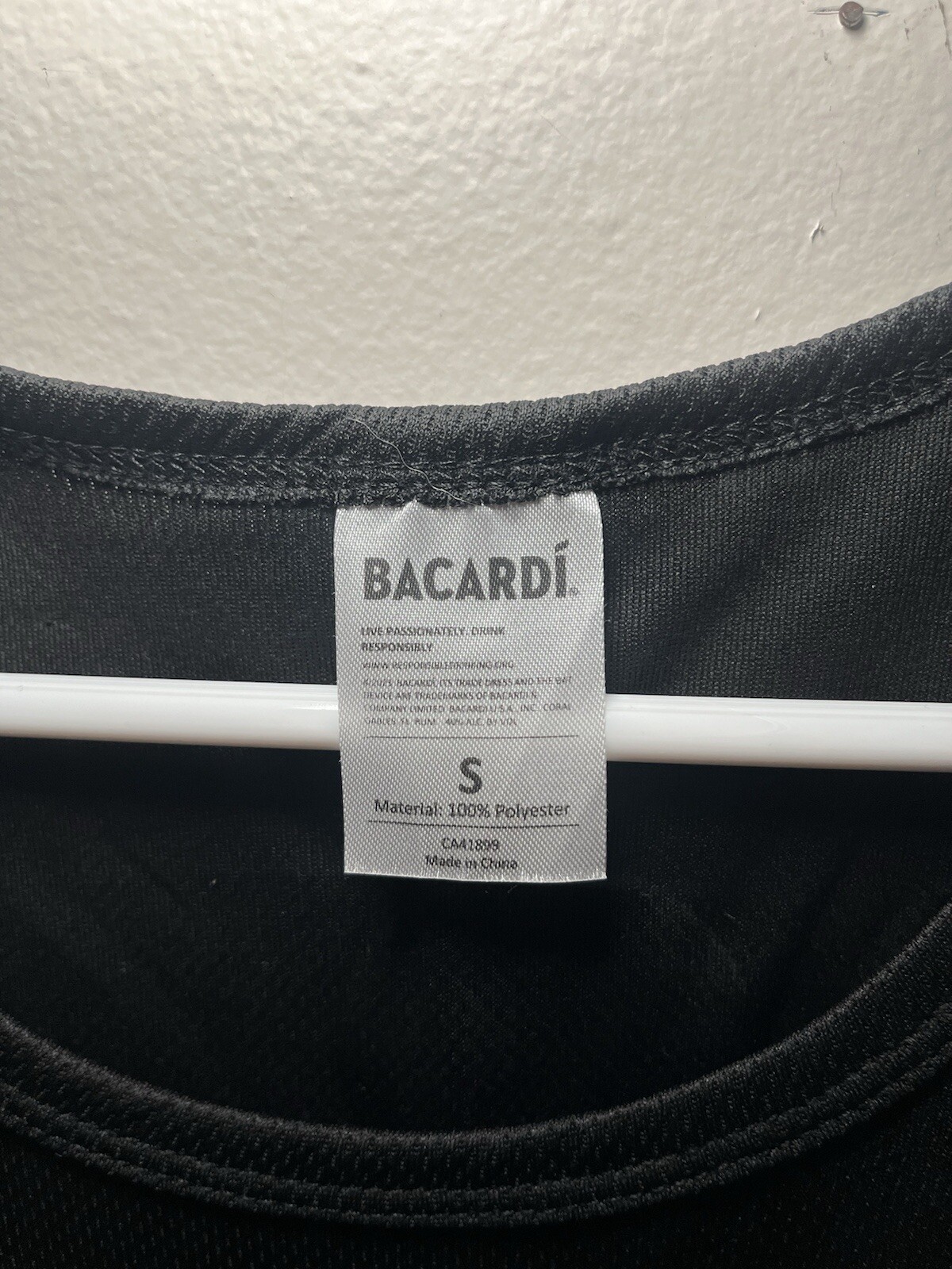 Small Bicardi Liquor Basketball Style Jersey Black gallery