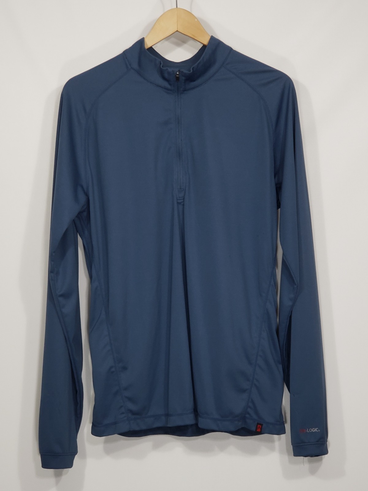Alpine Design Dri-Logic Blue Layering Long Sleeve 1/4 Zip Shirt Men's Large gallery