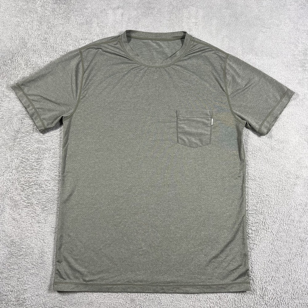 Vuori Tradewind Performance Tee Shirt Mens Medium Green Lightweight Athletic