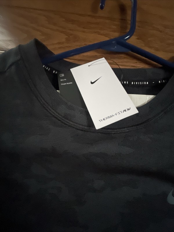 Nike Therma-FIT ADV Running Division Long Sleeve Shirt FB8538-010 Size XL gallery