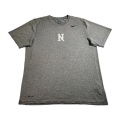Nike Performance Shirt Men’s Size Large Gray Short Sleeve Dri Fit Active Outdoor